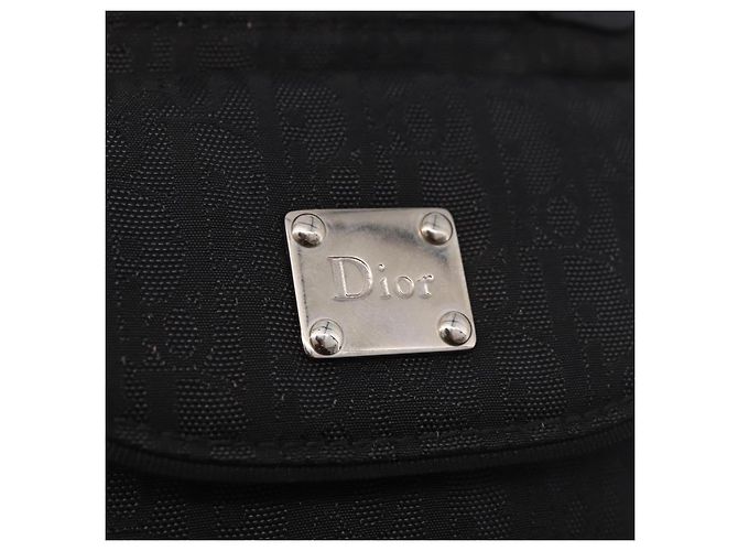 Marsupio Christian Dior Trotter Canvas Nero Argento 188383V - vista 19