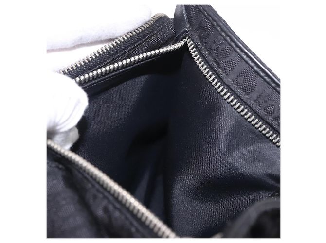 Marsupio Christian Dior Trotter Canvas Nero Argento 188383V - vista 21