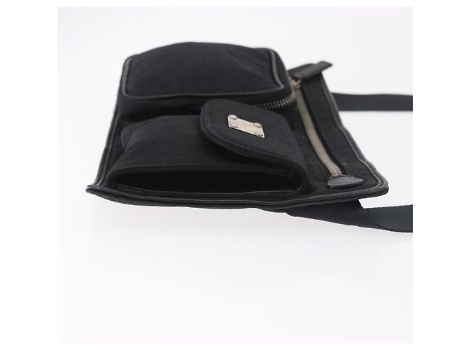 Marsupio Christian Dior Trotter Canvas Nero Argento 188383V - vista 3