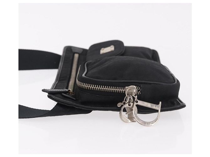 Marsupio Christian Dior Trotter Canvas Nero Argento 188383V - vista 4