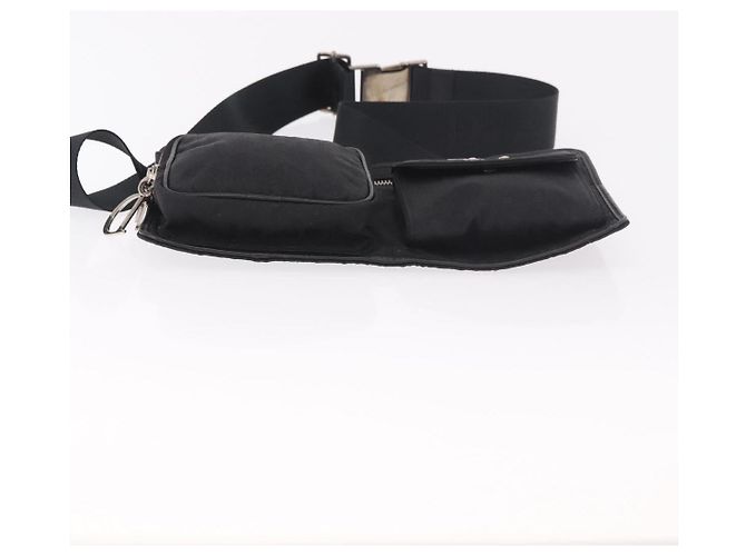 Marsupio Christian Dior Trotter Canvas Nero Argento 188383V - vista 5