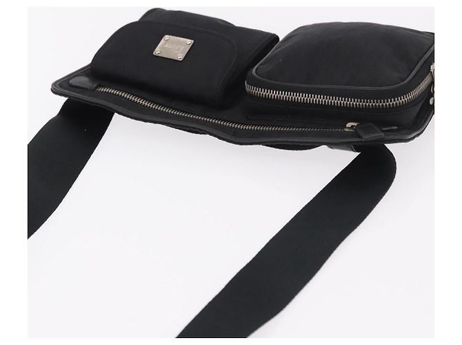 Marsupio Christian Dior Trotter Canvas Nero Argento 188383V - vista 6