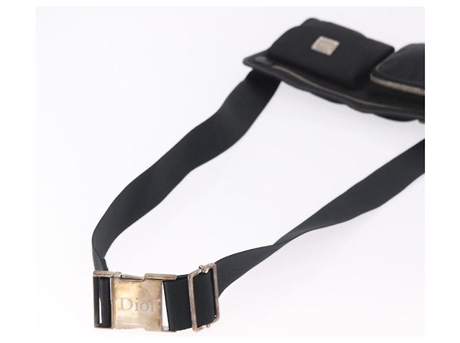 Marsupio Christian Dior Trotter Canvas Nero Argento 188383V - vista 7