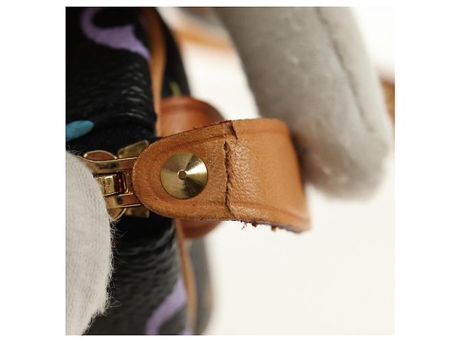LOUIS VUITTON Monogram Multicolor Mini Speedy Bag Black M92644 Auth 185809SAM Nero - vista 10
