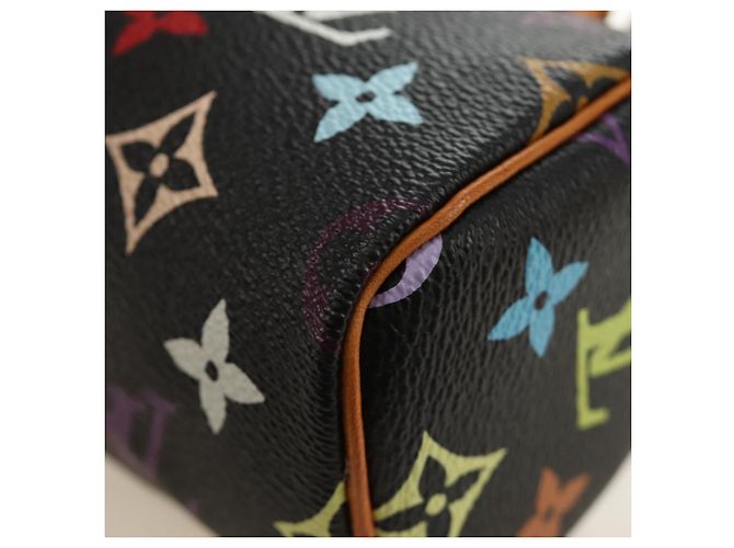 LOUIS VUITTON Monogram Multicolor Mini Speedy Bag Black M92644 Auth 185809SAM Nero - vista 17