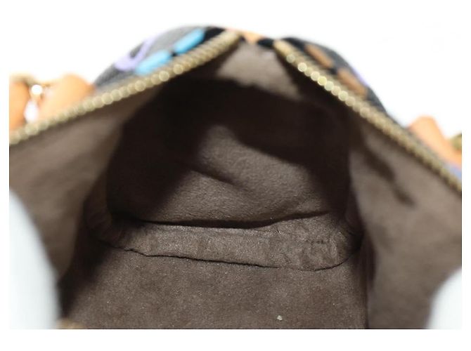 LOUIS VUITTON Monogram Multicolor Mini Speedy Bag Black M92644 Auth 185809SAM Nero - vista 23