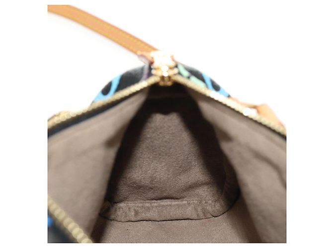 LOUIS VUITTON Monogram Multicolor Mini Speedy Bag Black M92644 Auth 185809SAM Nero - vista 24
