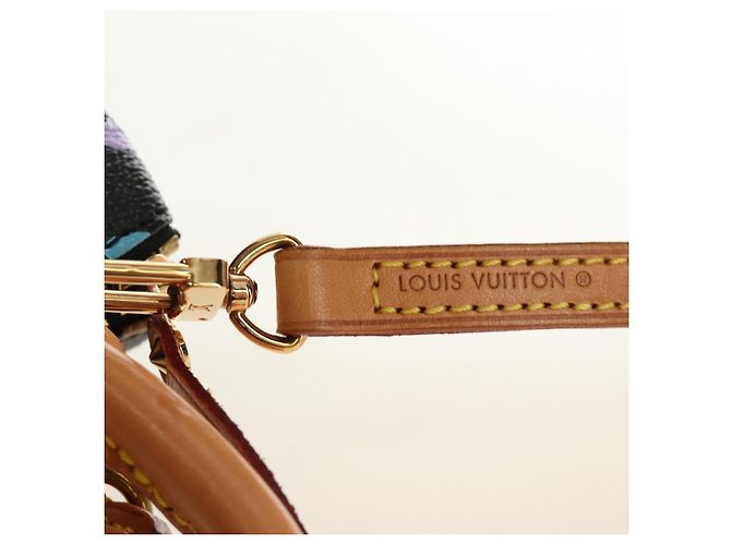 LOUIS VUITTON Monogram Multicolor Mini Speedy Bag Black M92644 Auth 185809SAM Nero - vista 8