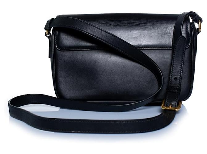 Prada, borsa camera flap in pelle Vitelli nera Nero - vista 3