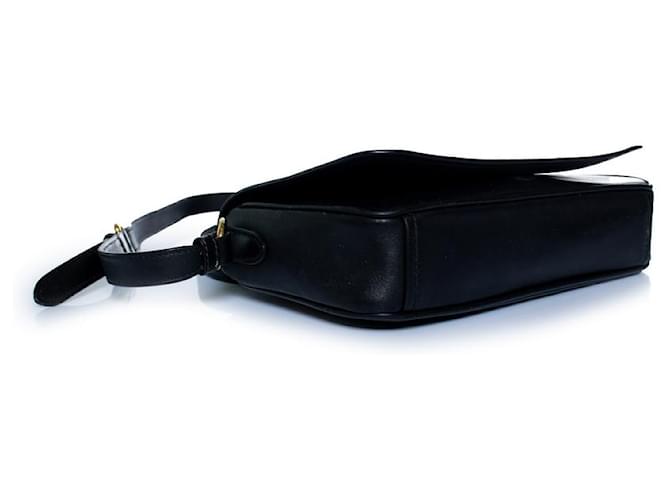Prada, borsa camera flap in pelle Vitelli nera Nero - vista 5