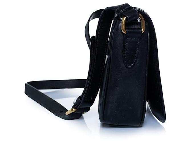 Prada, borsa camera flap in pelle Vitelli nera Nero - vista 6