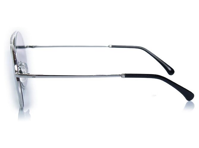 Chanel, gafas de sol redondas de espejo Plata - vista 5
