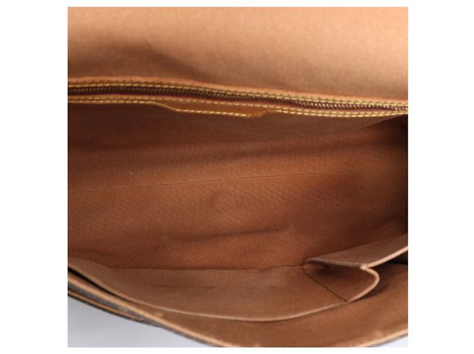 Borsa a tracolla Louis Vuitton Abbesses in tela Monogram marrone M45257 - vista 10