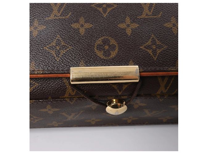 Borsa a tracolla Louis Vuitton Abbesses in tela Monogram marrone M45257 - vista 9