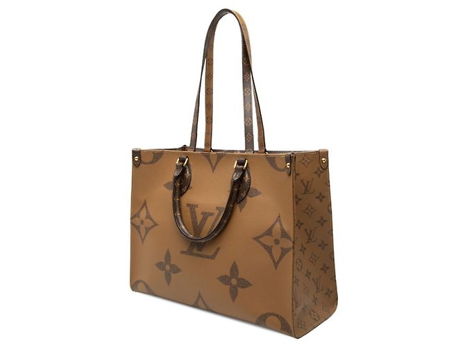 Bolsa Tote Louis Vuitton Monogram Giant Reverse OnTheGo MM Marrom - vista 2