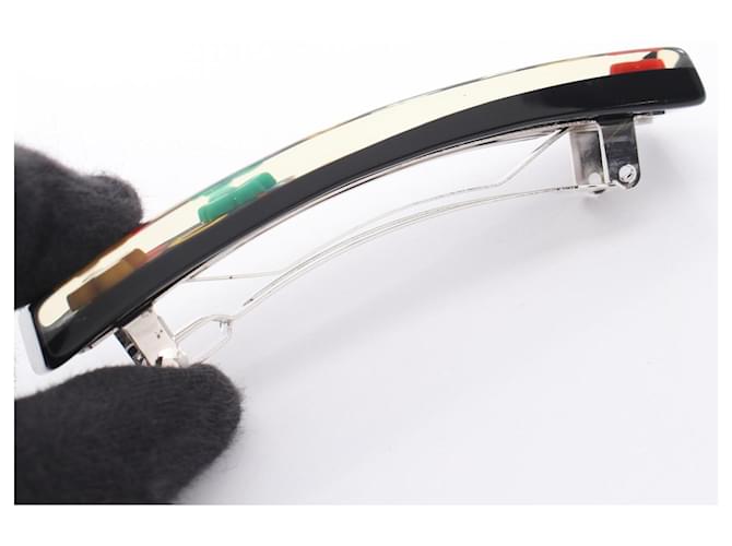 Fermaglio Chanel Coco Mark Clover Nero Multicolore - vista 4