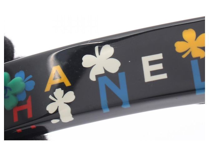Fermaglio Chanel Coco Mark Clover Nero Multicolore - vista 6
