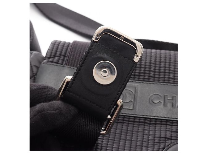 Borsa a tracolla Chanel Coco Mark Sport Line Nero - vista 15