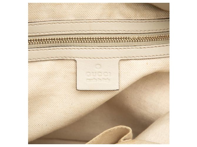 Gucci Guccissima Interlocking G Mayfair Tote Bag Beige - Ansicht 6