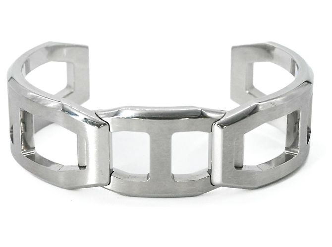 Hermès Hermes Tetris Armreif aus Silber - Ansicht 2