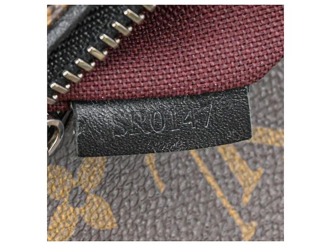 Mochila Louis Vuitton Monogram Macassar Parc Castaño Negro - vista 12