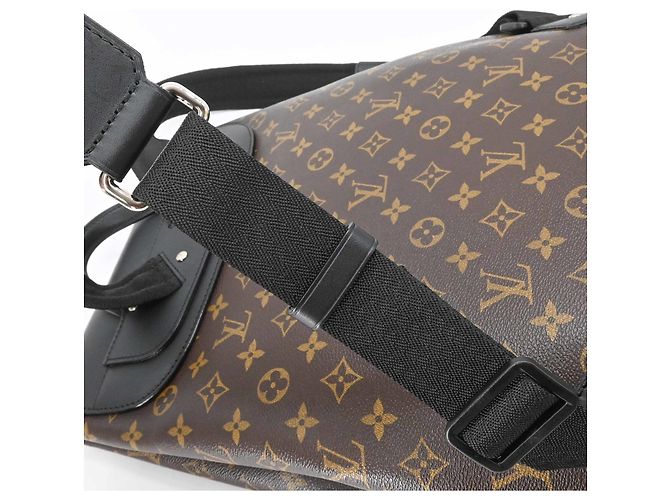 Mochila Louis Vuitton Monogram Macassar Parc Castaño Negro - vista 15