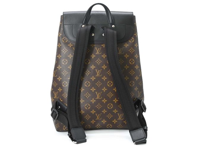 Mochila Louis Vuitton Monogram Macassar Parc Castaño Negro - vista 2