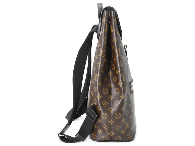 Mochila Louis Vuitton Monogram Macassar Parc Castaño Negro - vista 3