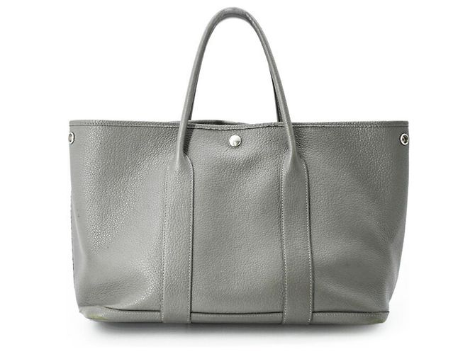 Hermès Borsa Tote Hermes Garden 36 PM Marrone - vista 2