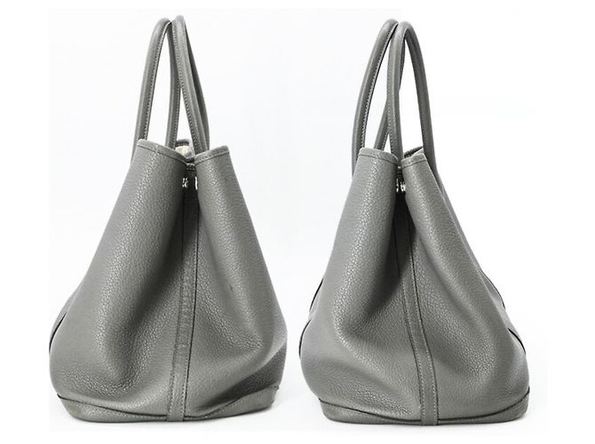 Hermès Borsa Tote Hermes Garden 36 PM Marrone - vista 3