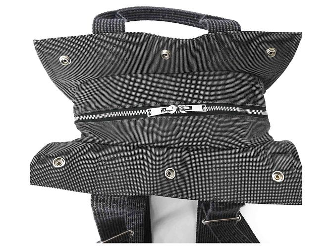 Hermès Hermes Herline Ad MM Rucksack Grau Braun - Ansicht 8