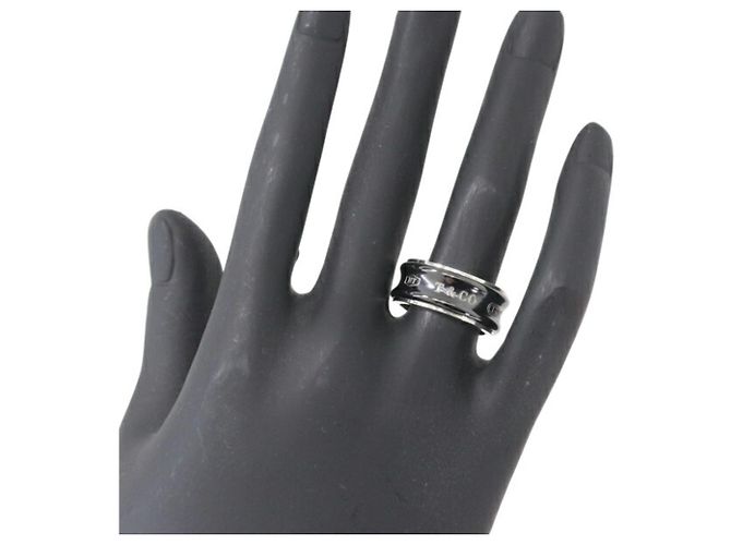 Tiffany & Co. 1837 Silberring in Schwarz - Ansicht 11