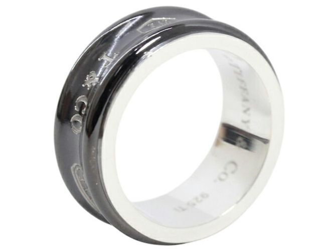Tiffany & Co. 1837 Silberring in Schwarz - Ansicht 6