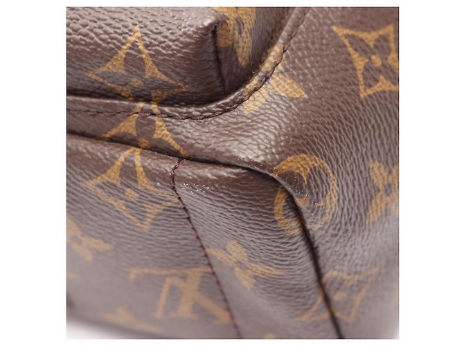 Zaino Louis Vuitton Palm Springs Mini Monogram Marrone Nero Monogramma - vista 6
