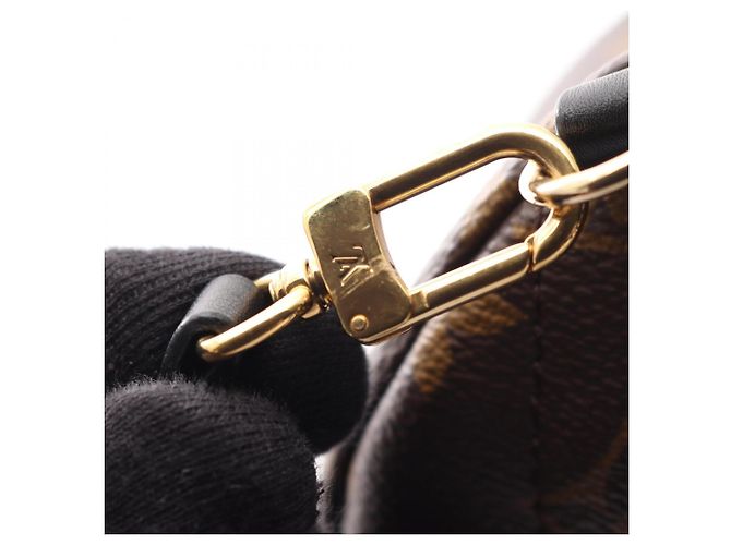 Zaino Louis Vuitton Palm Springs Mini Monogram Marrone Nero Monogramma - vista 8