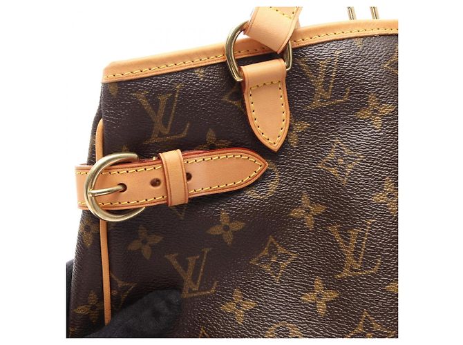 Borsa Tote Verticale Louis Vuitton Batignolles Marrone Monogramma - vista 8