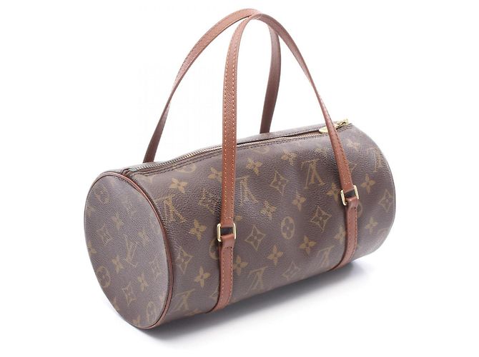 Borsa Louis Vuitton Papillon 26 Monogram Marrone Monogramma - vista 2