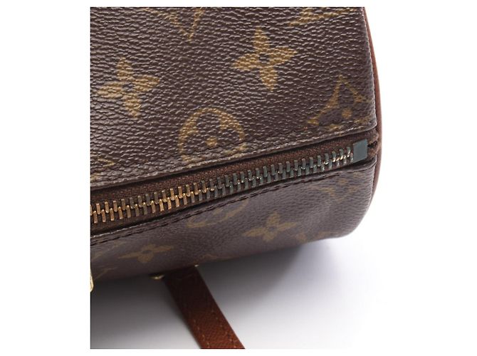 Borsa Louis Vuitton Papillon 26 Monogram Marrone Monogramma - vista 6