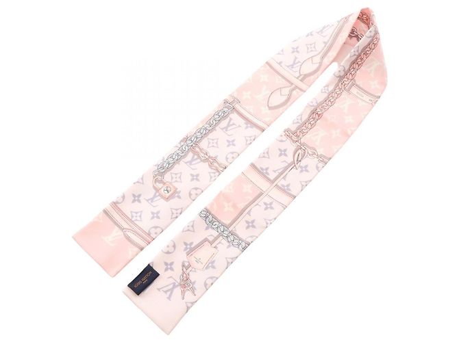 Foulard Bandeau Monogram Confidential Louis Vuitton Rosa Multicolore - vista 3