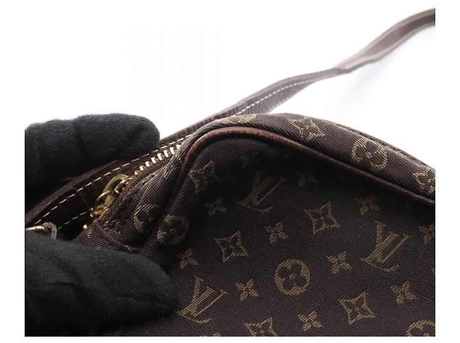 Louis Vuitton Pochette Danube Monogram Mini Lin Ebene Handtasche Braun Damier ebene - Ansicht 12