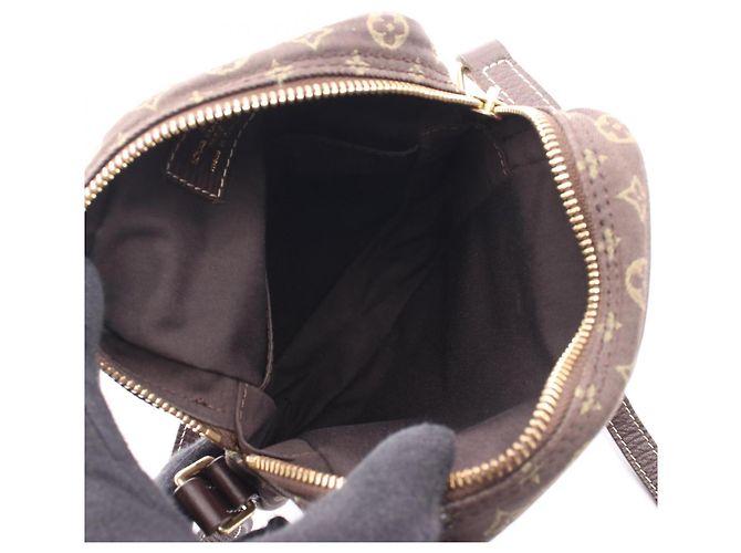 Louis Vuitton Pochette Danube Monogram Mini Lin Ebene Handtasche Braun Damier ebene - Ansicht 3