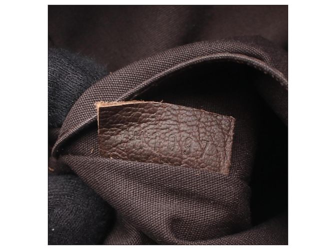 Louis Vuitton Pochette Danube Monogram Mini Lin Ebene Handtasche Braun Damier ebene - Ansicht 5