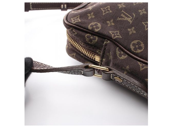 Louis Vuitton Pochette Danube Monogram Mini Lin Ebene Handtasche Braun Damier ebene - Ansicht 9