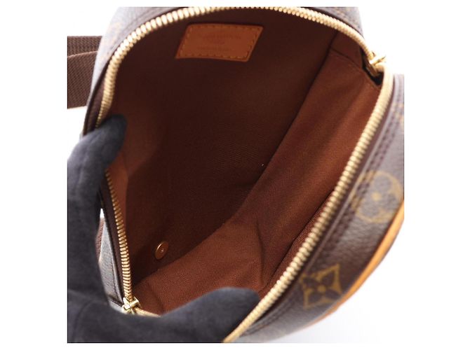 Pochette Gange Monogram Louis Vuitton Marsupio Marrone Monogramma - vista 3