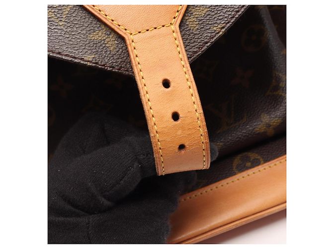 Zaino Louis Vuitton Montsouris GM Marrone Monogramma - vista 10
