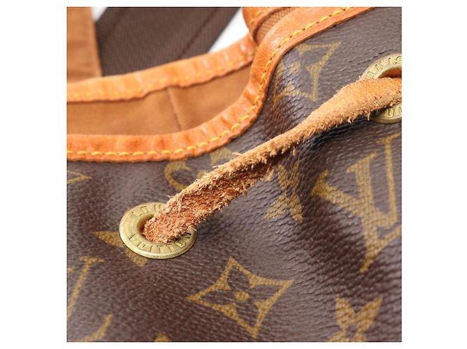 Zaino Louis Vuitton Montsouris GM Marrone Monogramma - vista 9