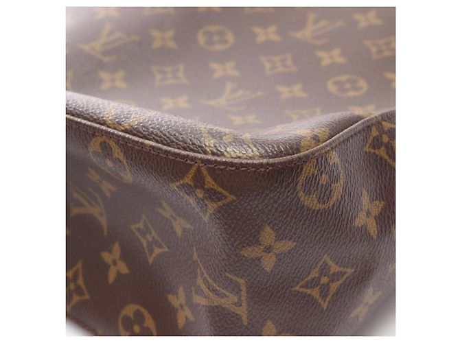 Borsa a Spalla Louis Vuitton Looping GM Monogram Marrone - vista 10