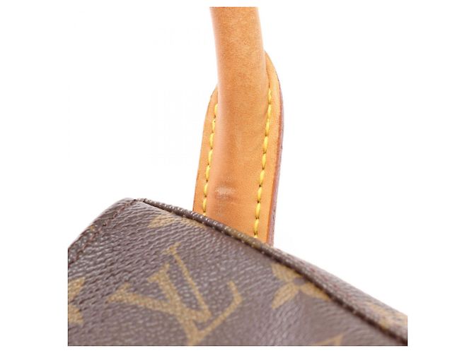 Borsa a Spalla Louis Vuitton Looping GM Monogram Marrone - vista 6
