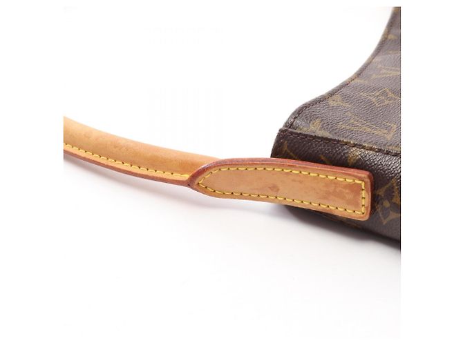 Borsa a Spalla Louis Vuitton Looping GM Monogram Marrone - vista 9
