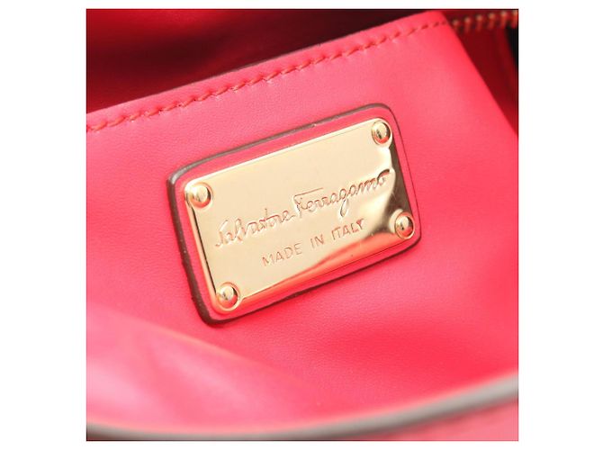 Borsa a 2 modi Salvatore Ferragamo Bonnie Lettering Rosso - vista 4